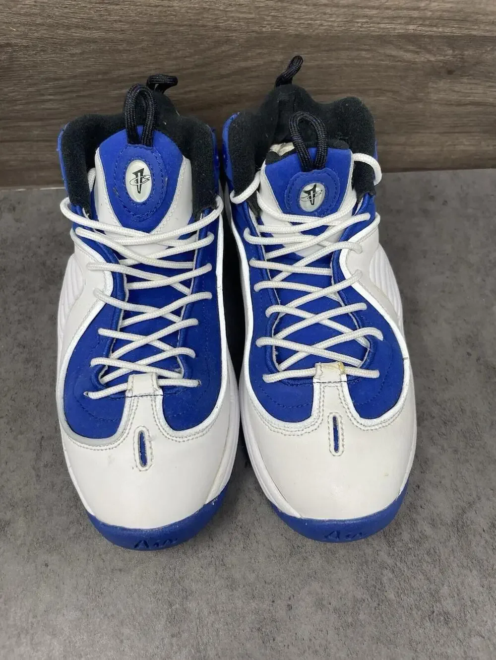 Nike Air Penny 2 Sneakers Kids Size 7Y GS Blue White Atlantic